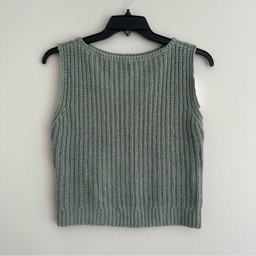 Abercrombie & Fitch Sweater Vest Sage Green NWT